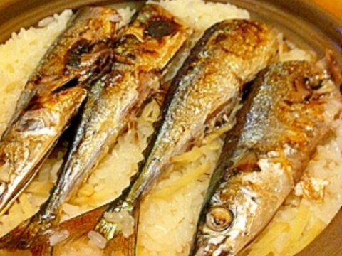 旬の旨味たっぷり♪秋刀魚ご飯